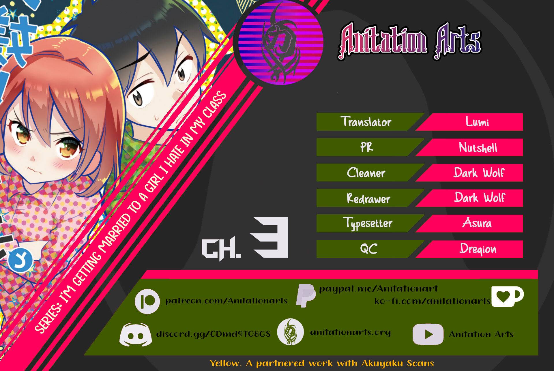 I’m getting married to a girl I hate in my class chapter 3 page 1