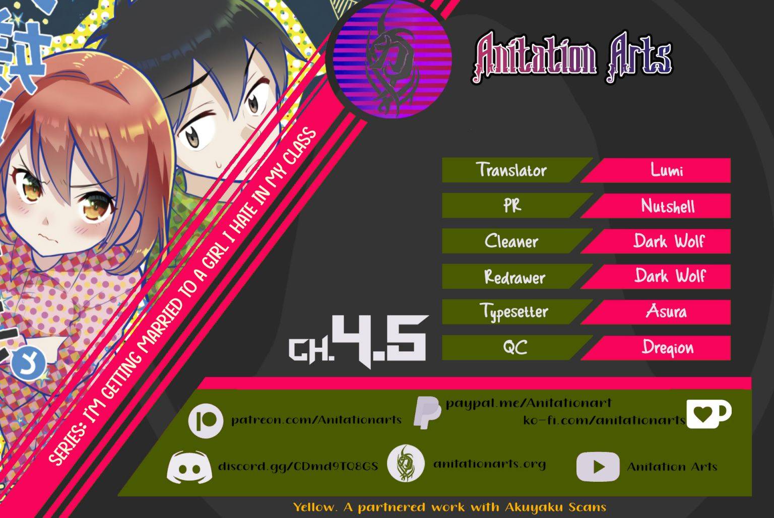 I’m getting married to a girl I hate in my class chapter 4.5 page 1