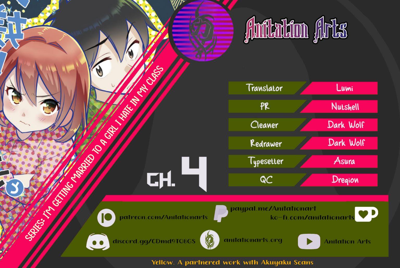 I’m getting married to a girl I hate in my class chapter 4 page 1