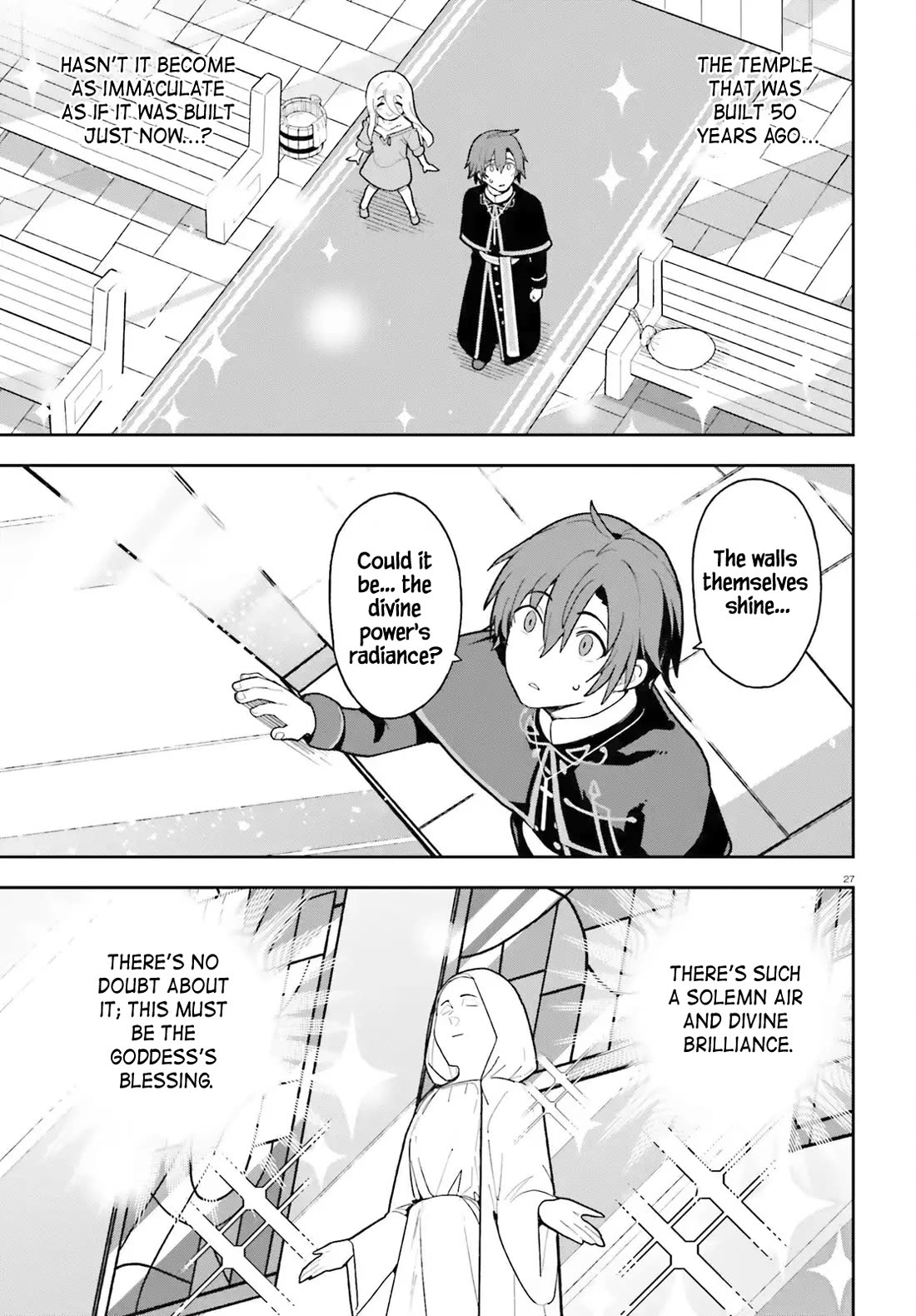 I'm Just a Mob Priest, but Since I Realized This World is an Otome Game, I'll Train the Heroine chapter 2 page 27