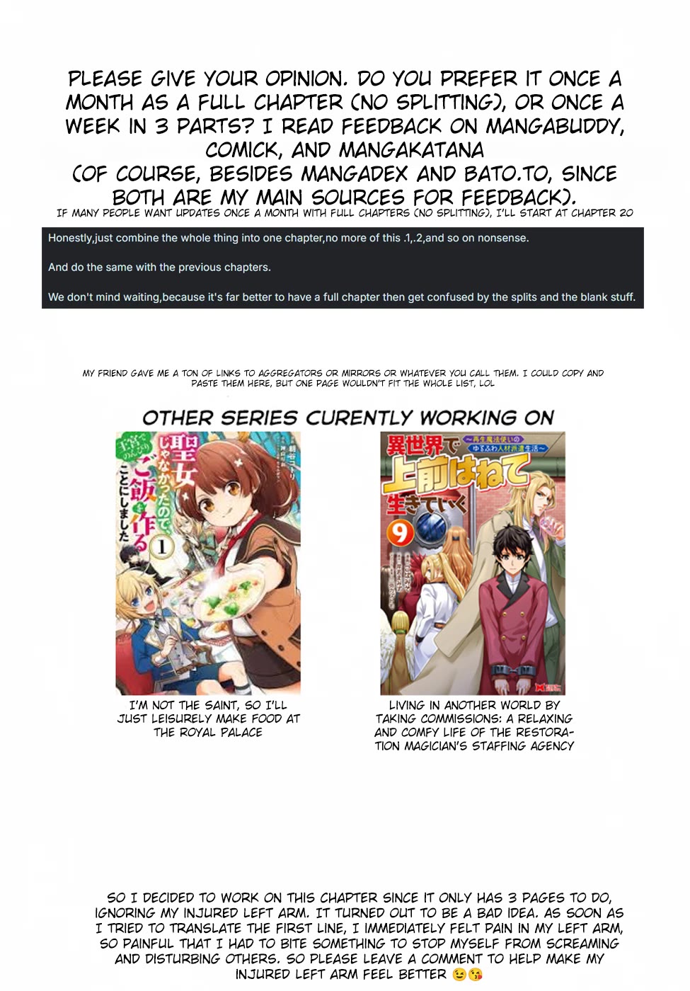 I'm Not the Saint, so I'll Just Leisurely Make Food at the Royal Palace chapter 18.1 page 6