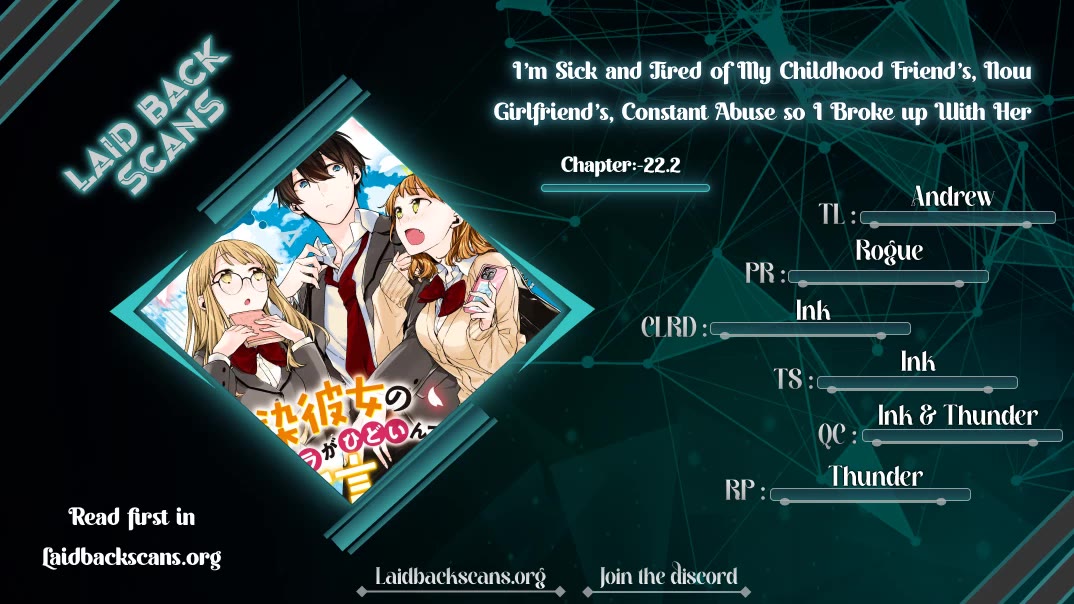 I’m Sick and Tired of My Childhood Friend’s, Now Girlfriend’s, Constant Abuse so I Broke up With Her chapter 22.2 page 1