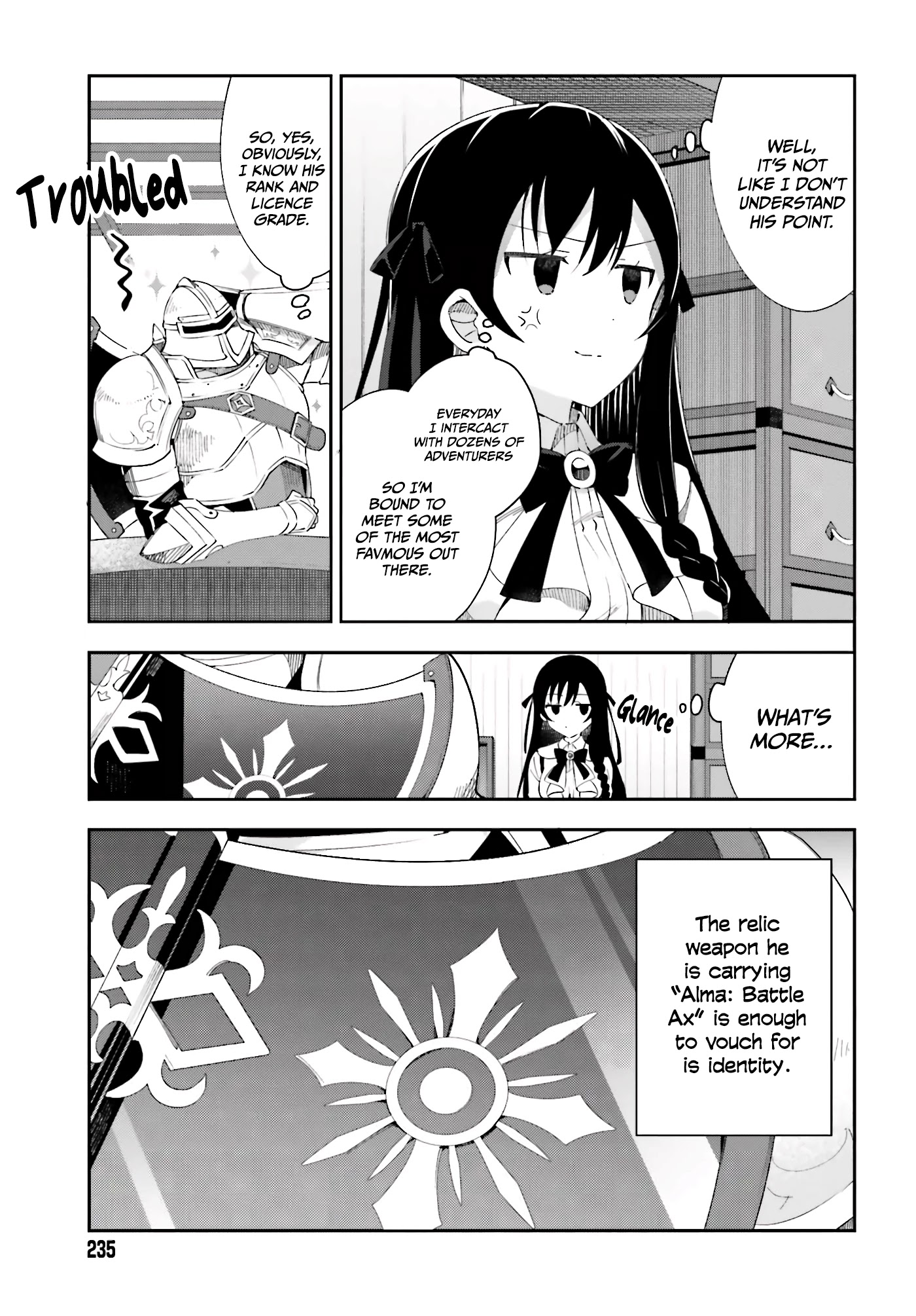 I'm the Guild Receptionist, but Since I Don't Want to Work Overtime, I Think I'll Just Solo the Boss chapter 1 page 11