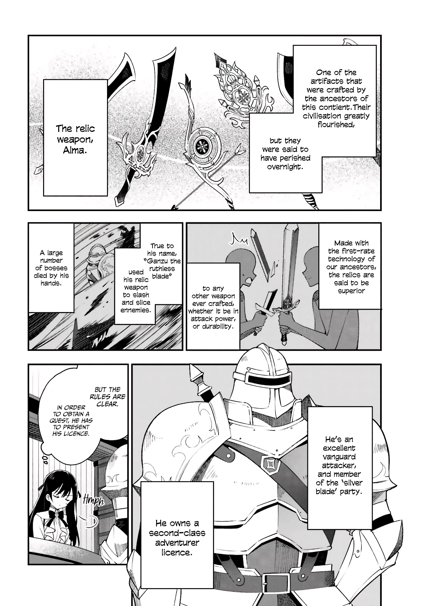 I'm the Guild Receptionist, but Since I Don't Want to Work Overtime, I Think I'll Just Solo the Boss chapter 1 page 12