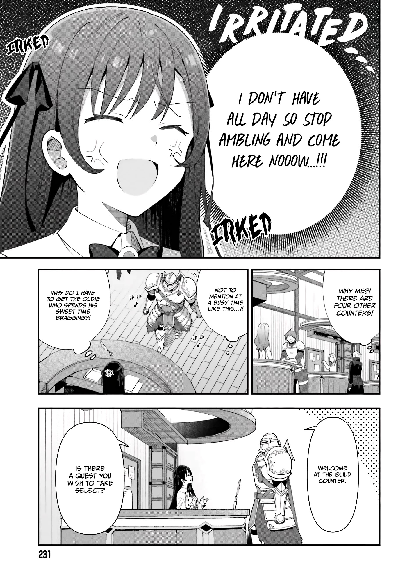 I'm the Guild Receptionist, but Since I Don't Want to Work Overtime, I Think I'll Just Solo the Boss chapter 1 page 7