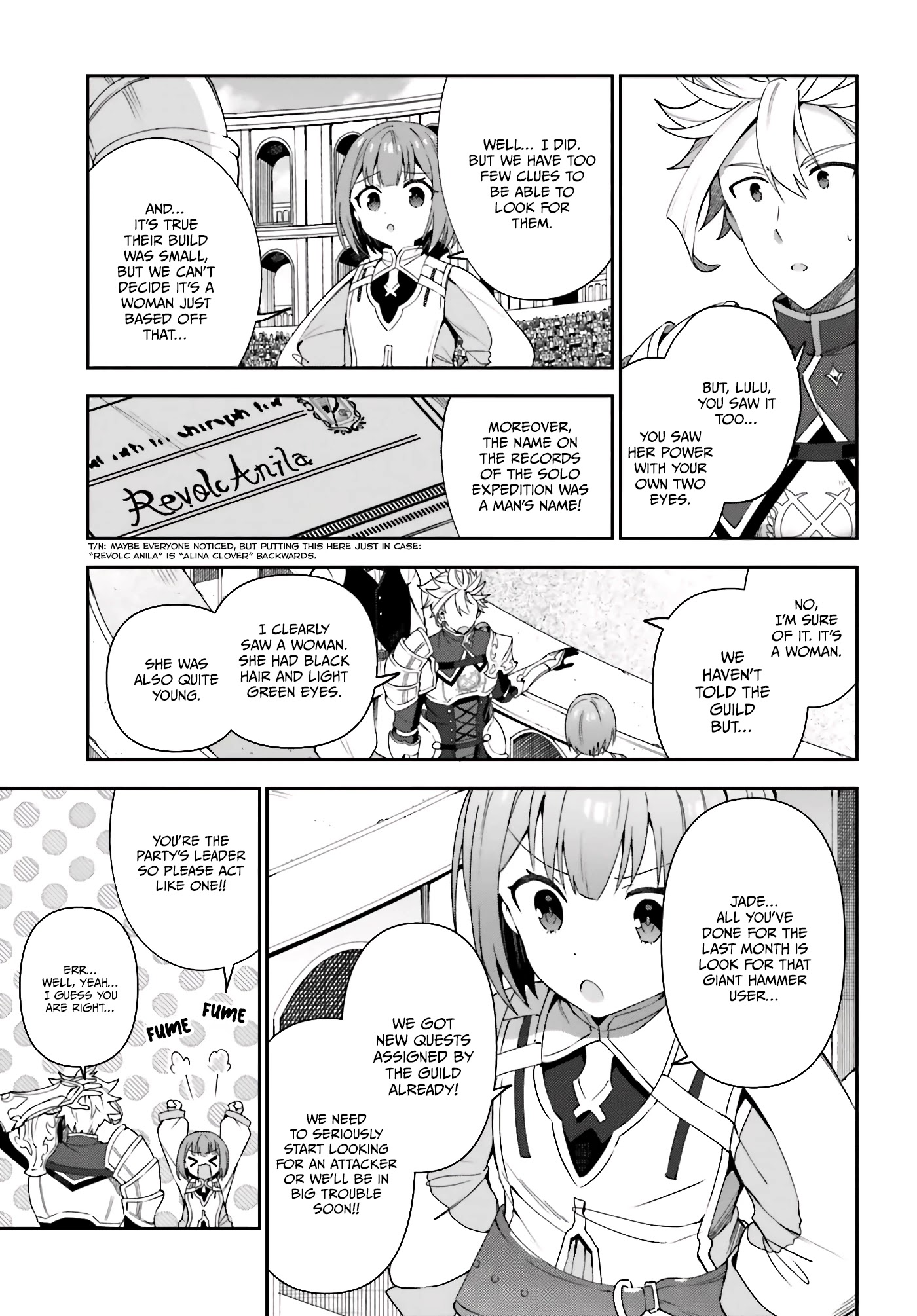 I'm the Guild Receptionist, but Since I Don't Want to Work Overtime, I Think I'll Just Solo the Boss chapter 2 page 18