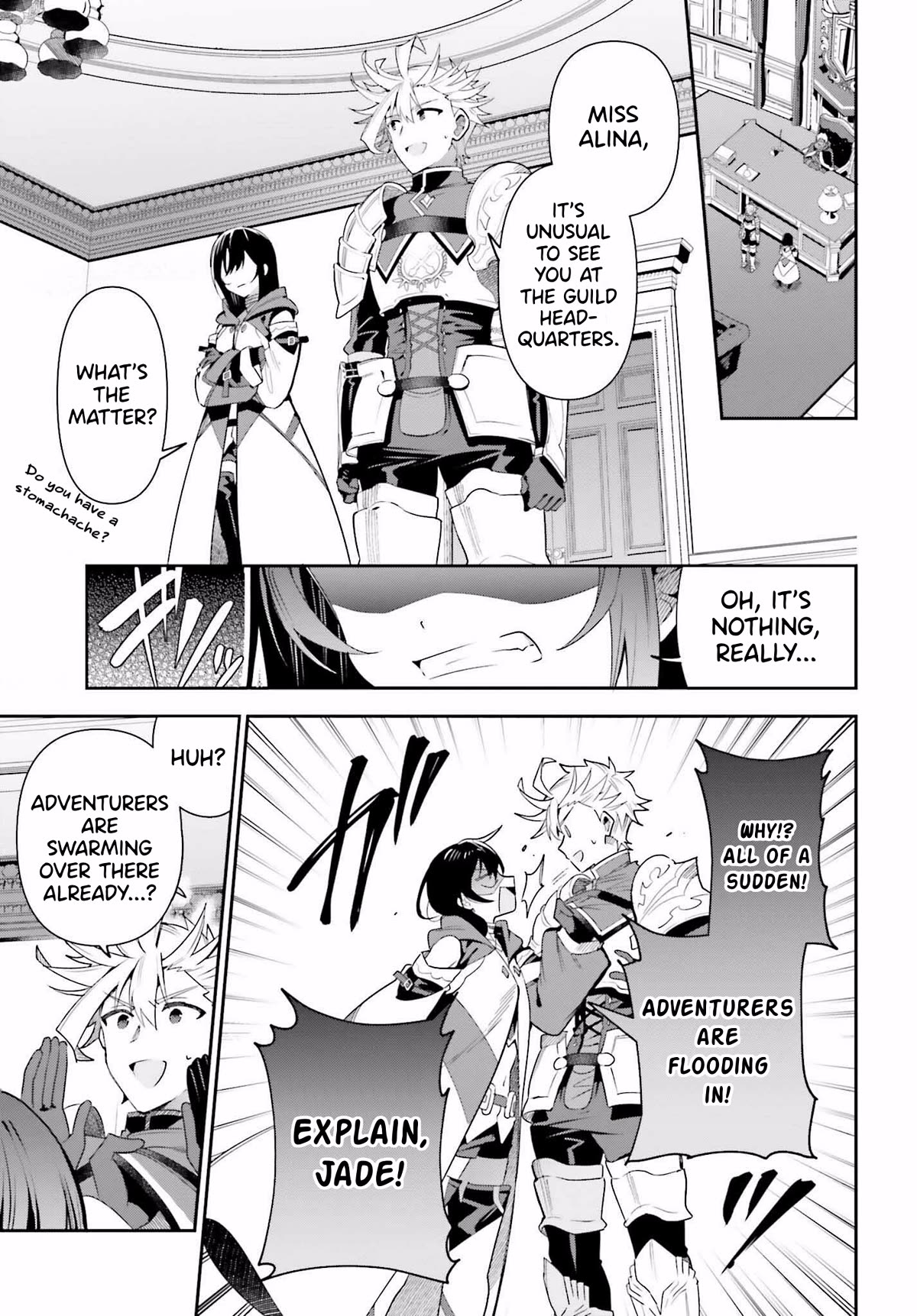 I'm the Guild Receptionist, but Since I Don't Want to Work Overtime, I Think I'll Just Solo the Boss chapter 25 page 17