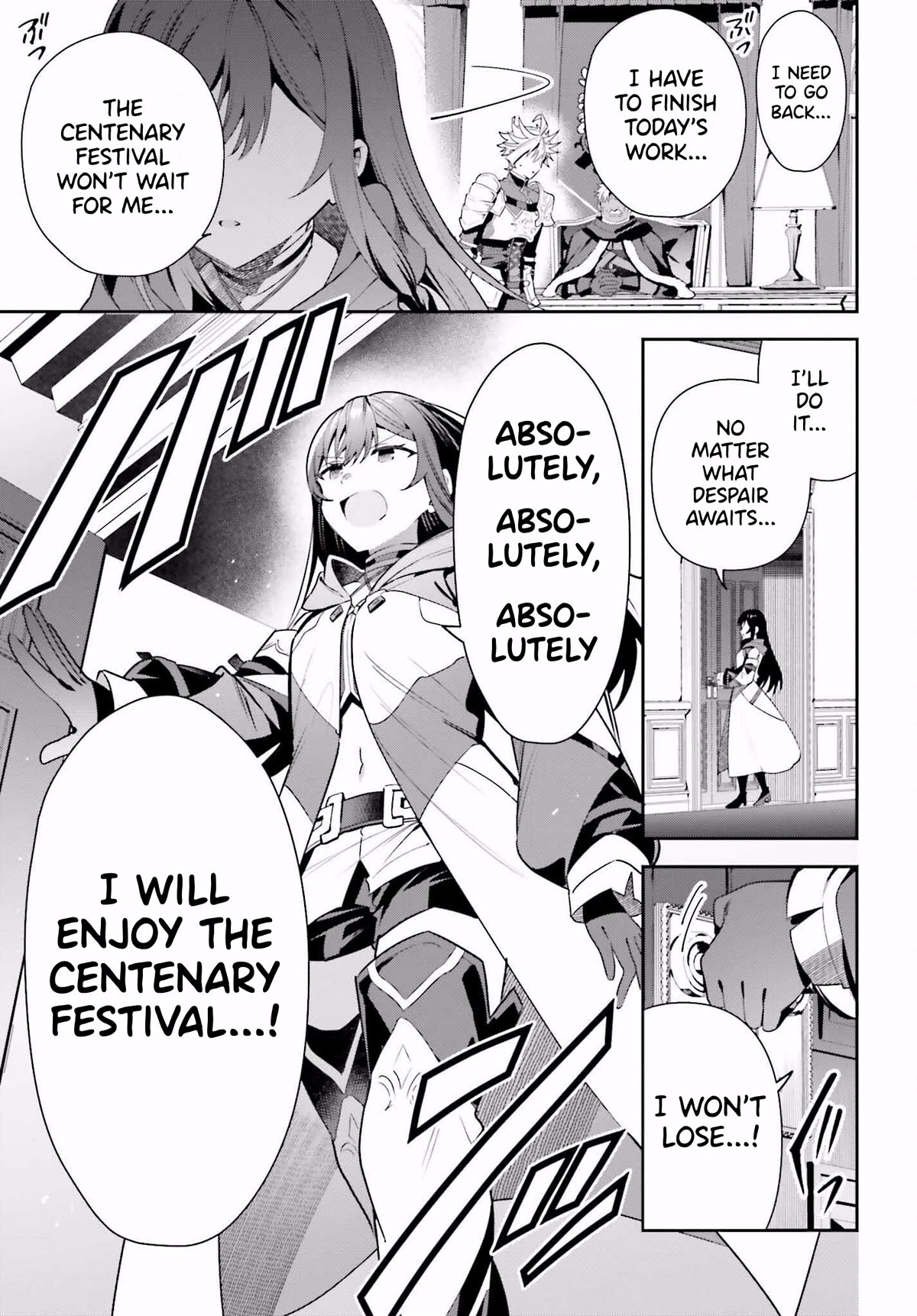 I'm the Guild Receptionist, but Since I Don't Want to Work Overtime, I Think I'll Just Solo the Boss chapter 25 page 27