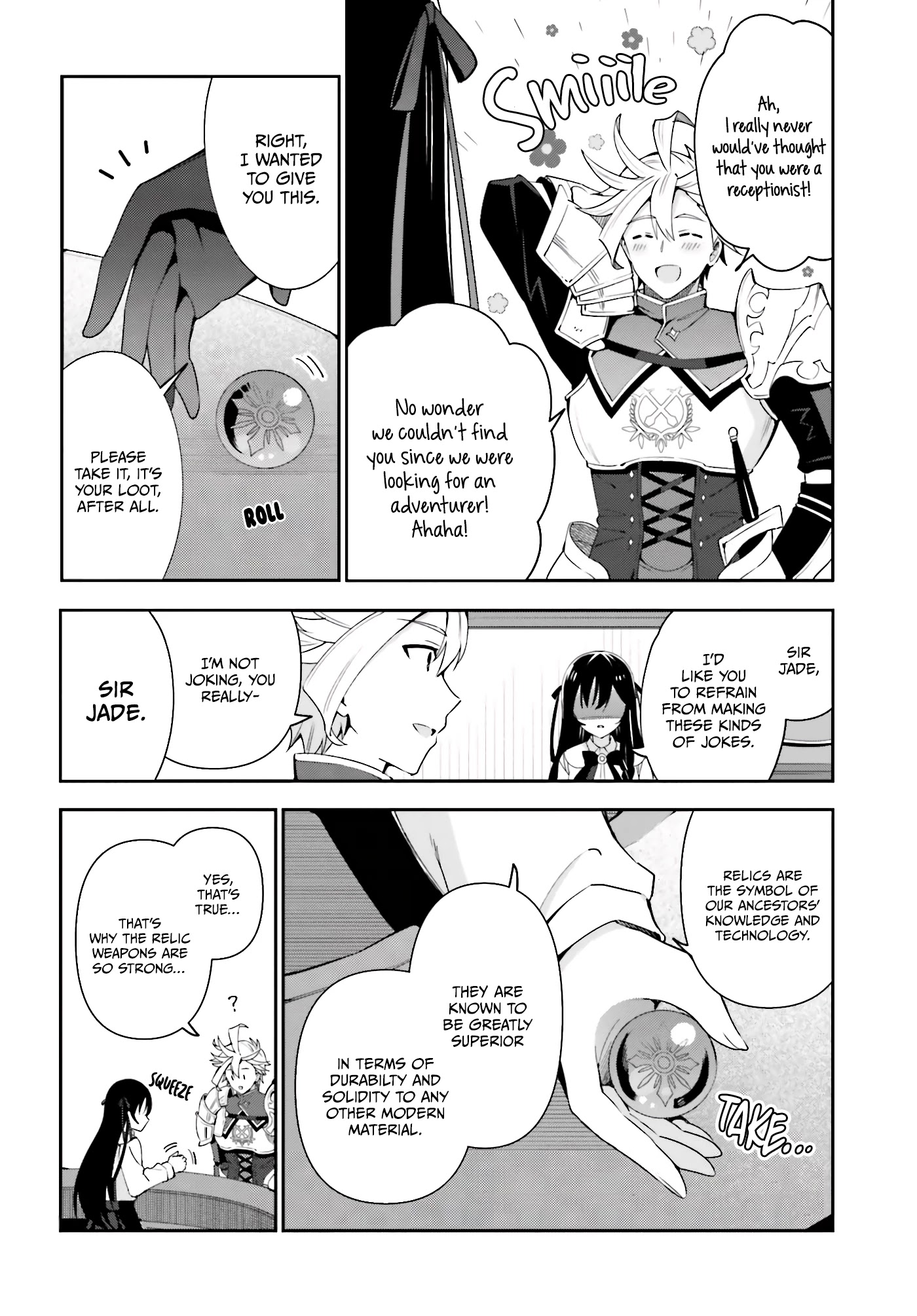 I'm the Guild Receptionist, but Since I Don't Want to Work Overtime, I Think I'll Just Solo the Boss chapter 3 page 11