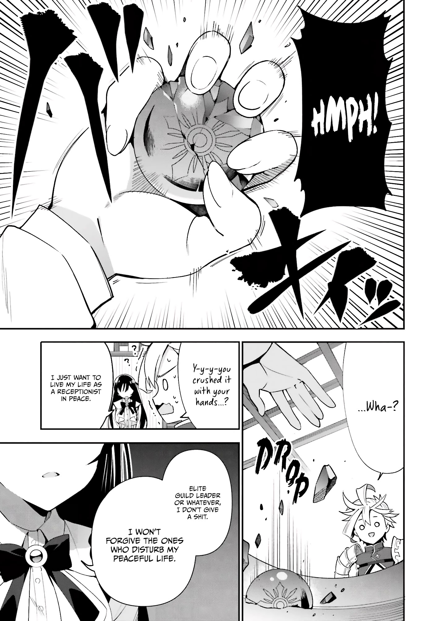 I'm the Guild Receptionist, but Since I Don't Want to Work Overtime, I Think I'll Just Solo the Boss chapter 3 page 12