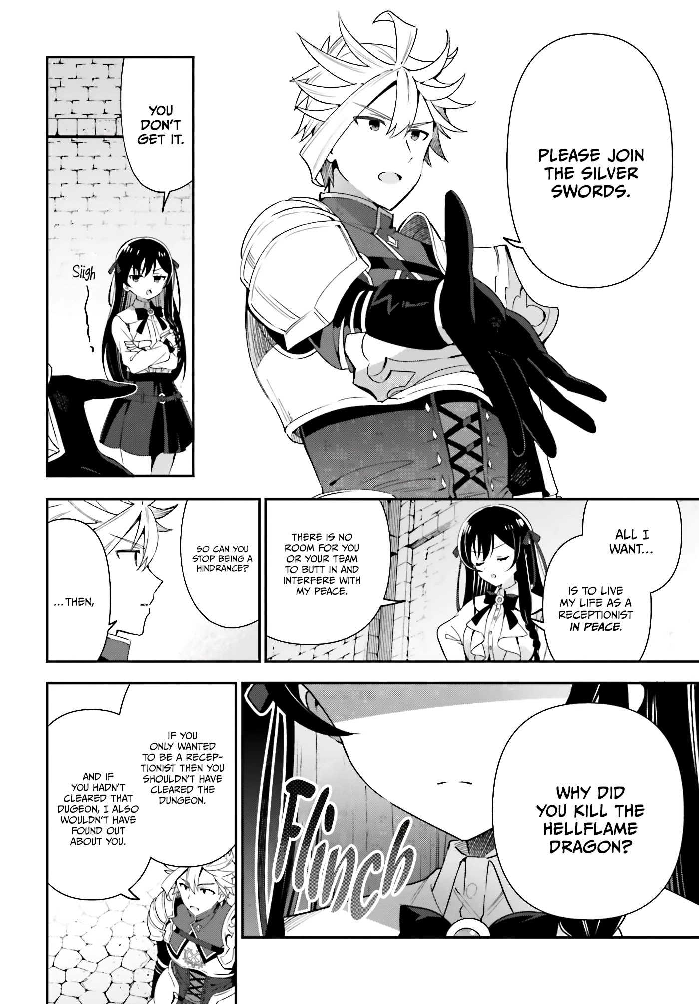 I'm the Guild Receptionist, but Since I Don't Want to Work Overtime, I Think I'll Just Solo the Boss chapter 3 page 23