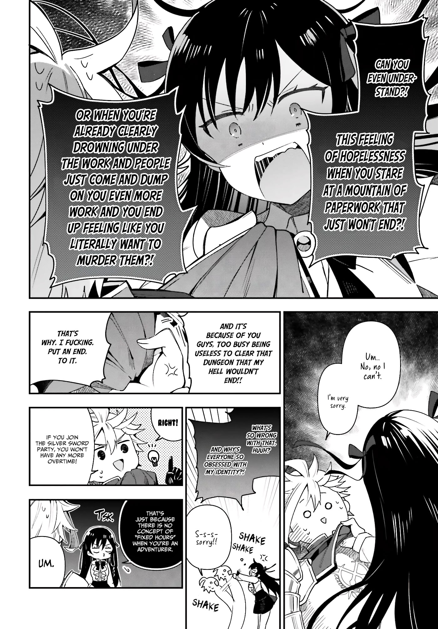 I'm the Guild Receptionist, but Since I Don't Want to Work Overtime, I Think I'll Just Solo the Boss chapter 3 page 25