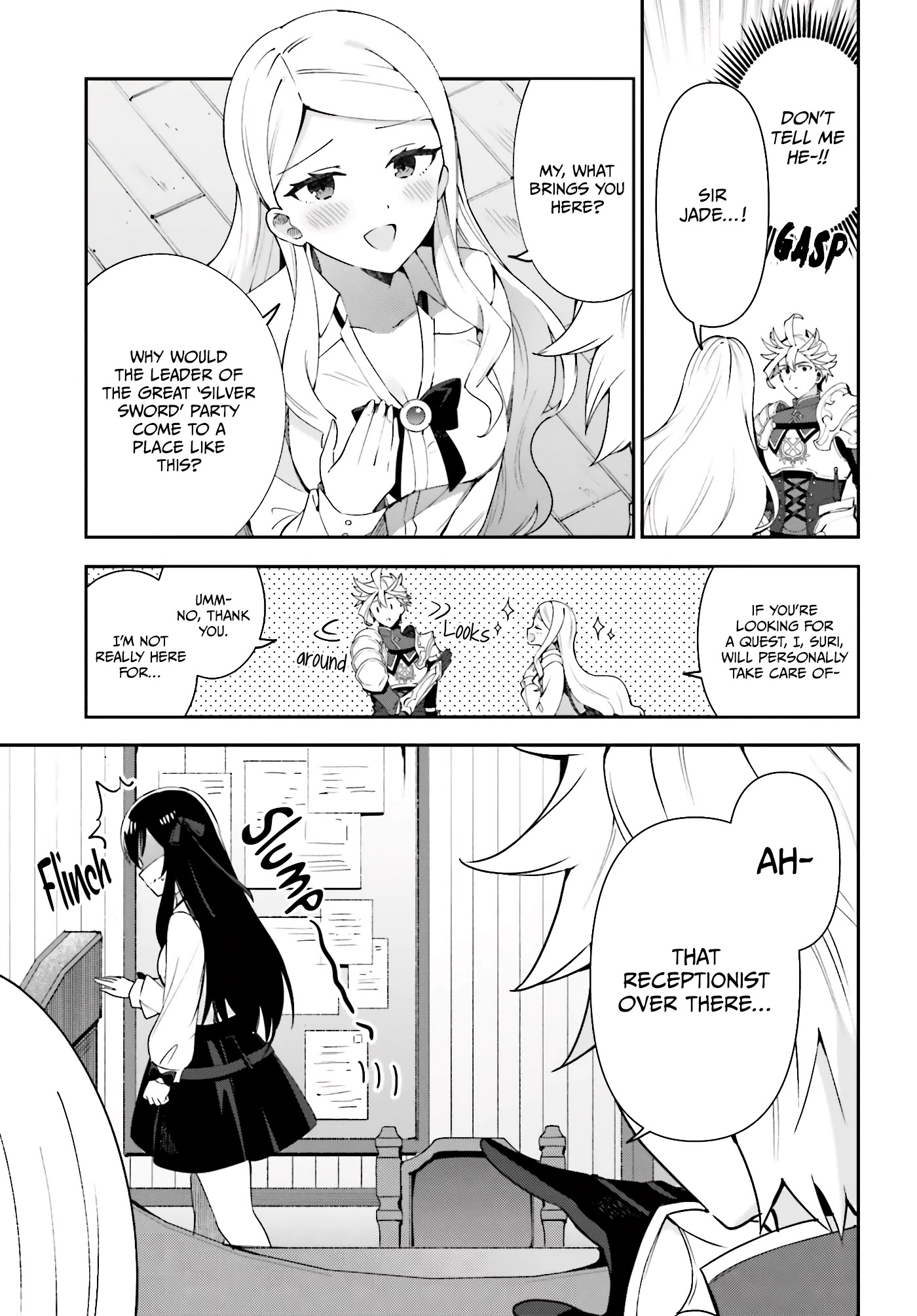 I'm the Guild Receptionist, but Since I Don't Want to Work Overtime, I Think I'll Just Solo the Boss chapter 3 page 4