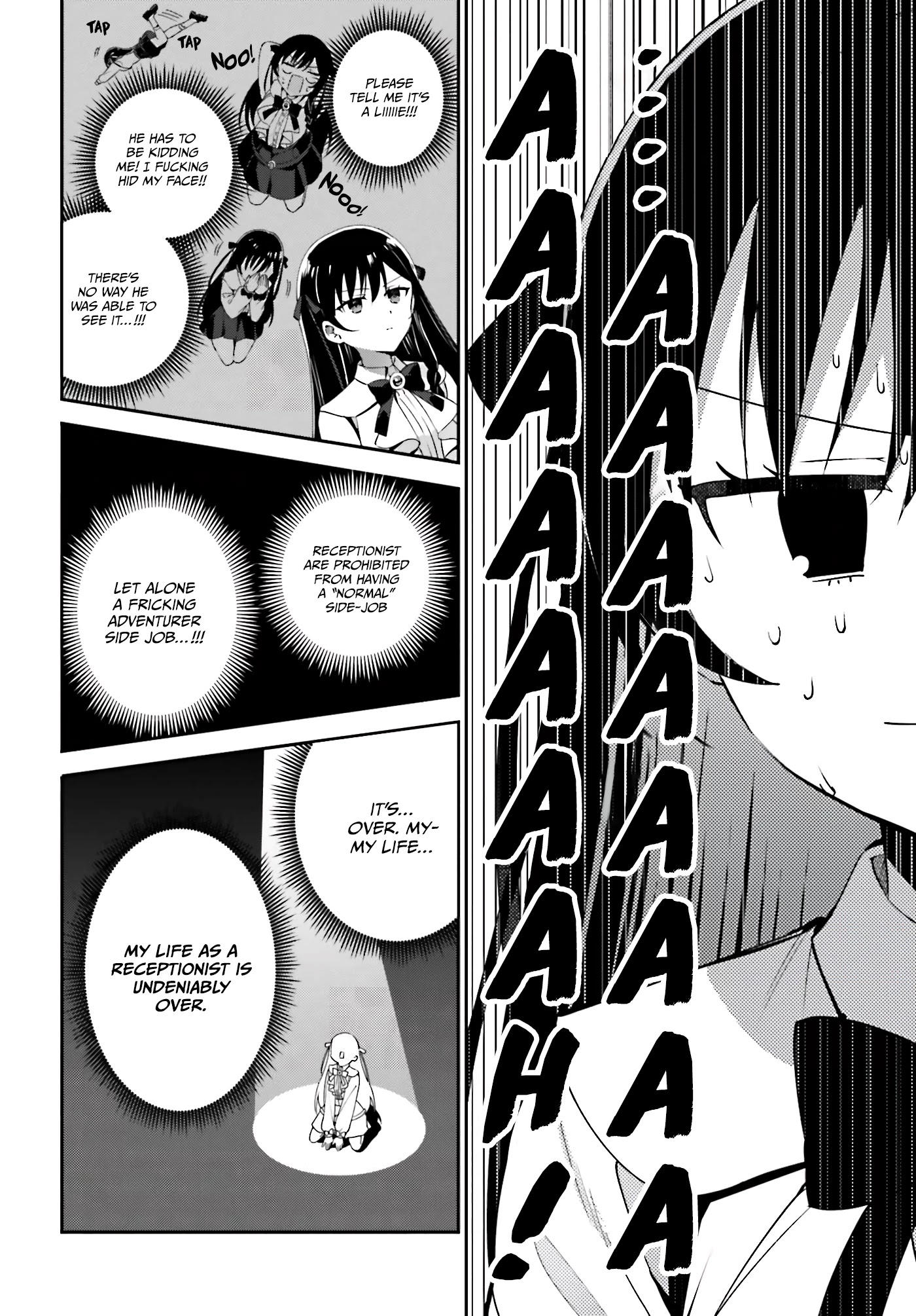 I'm the Guild Receptionist, but Since I Don't Want to Work Overtime, I Think I'll Just Solo the Boss chapter 3 page 9