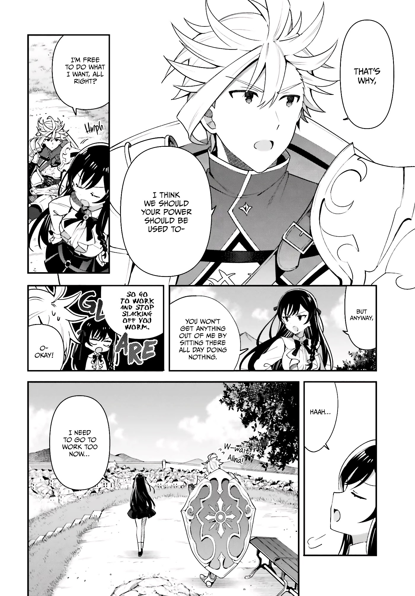 I'm the Guild Receptionist, but Since I Don't Want to Work Overtime, I Think I'll Just Solo the Boss chapter 4 page 13