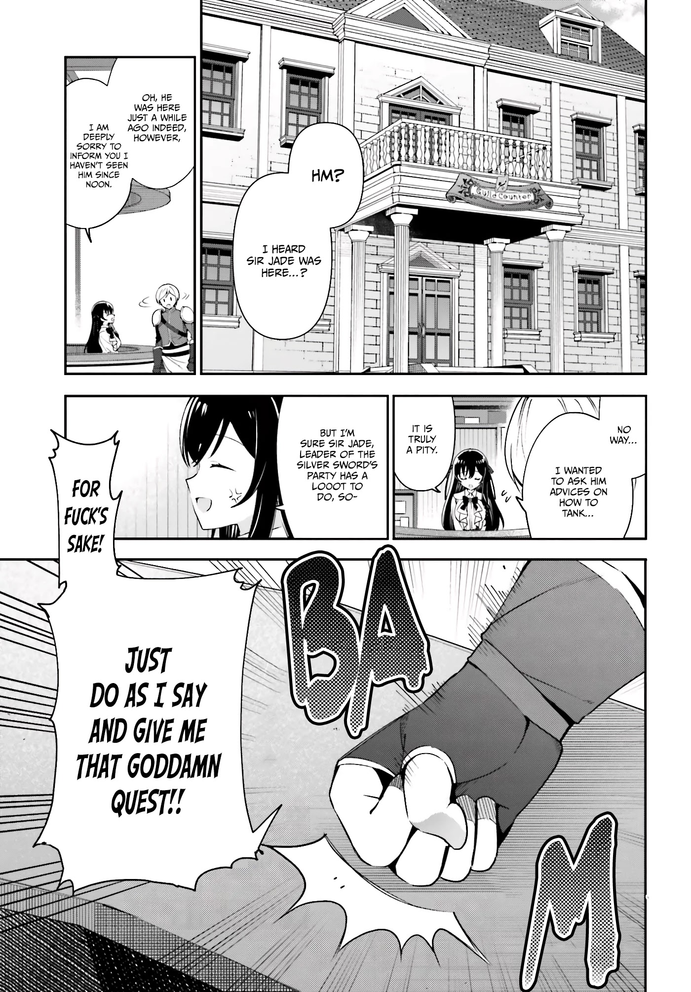 I'm the Guild Receptionist, but Since I Don't Want to Work Overtime, I Think I'll Just Solo the Boss chapter 4 page 14