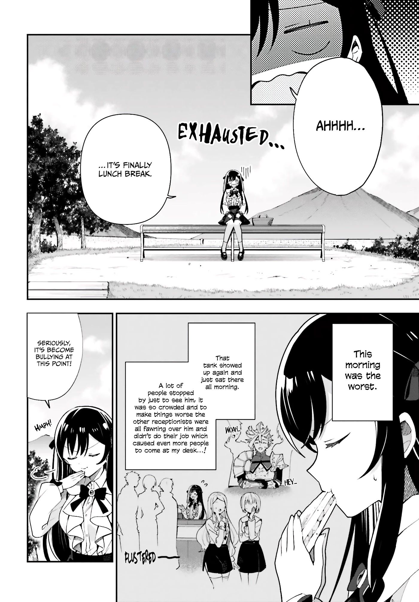 I'm the Guild Receptionist, but Since I Don't Want to Work Overtime, I Think I'll Just Solo the Boss chapter 4 page 7