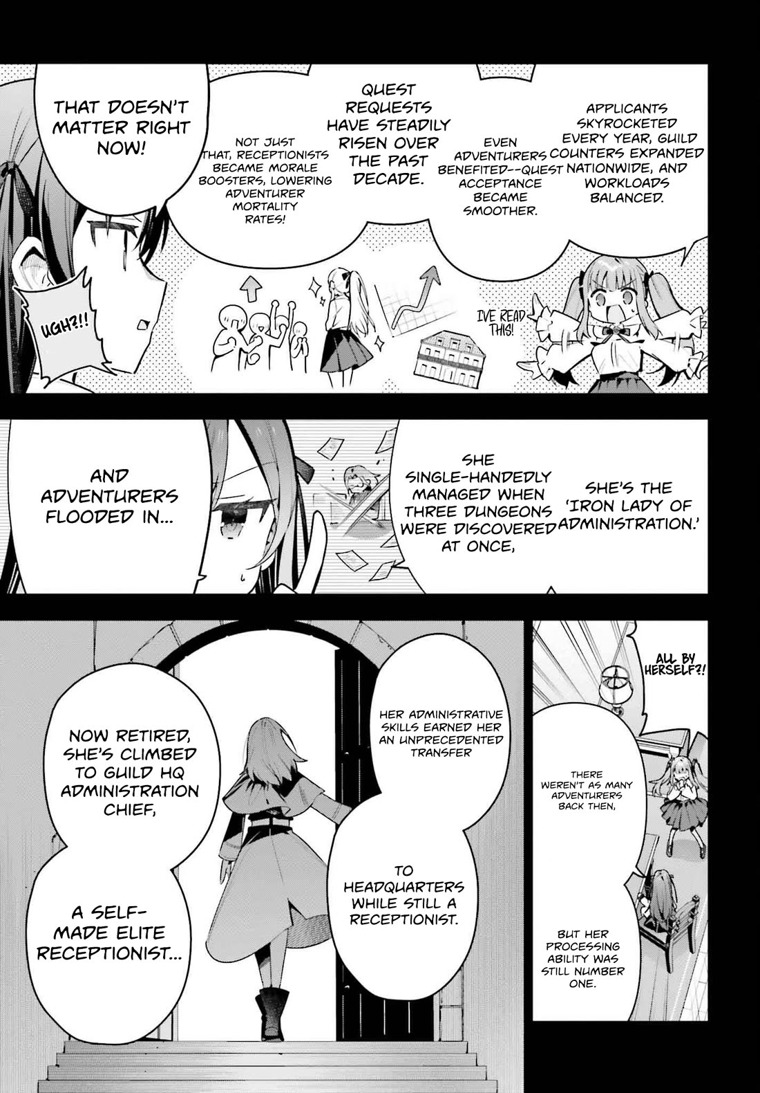 I'm the Guild Receptionist, but Since I Don't Want to Work Overtime, I Think I'll Just Solo the Boss chapter 41 page 13