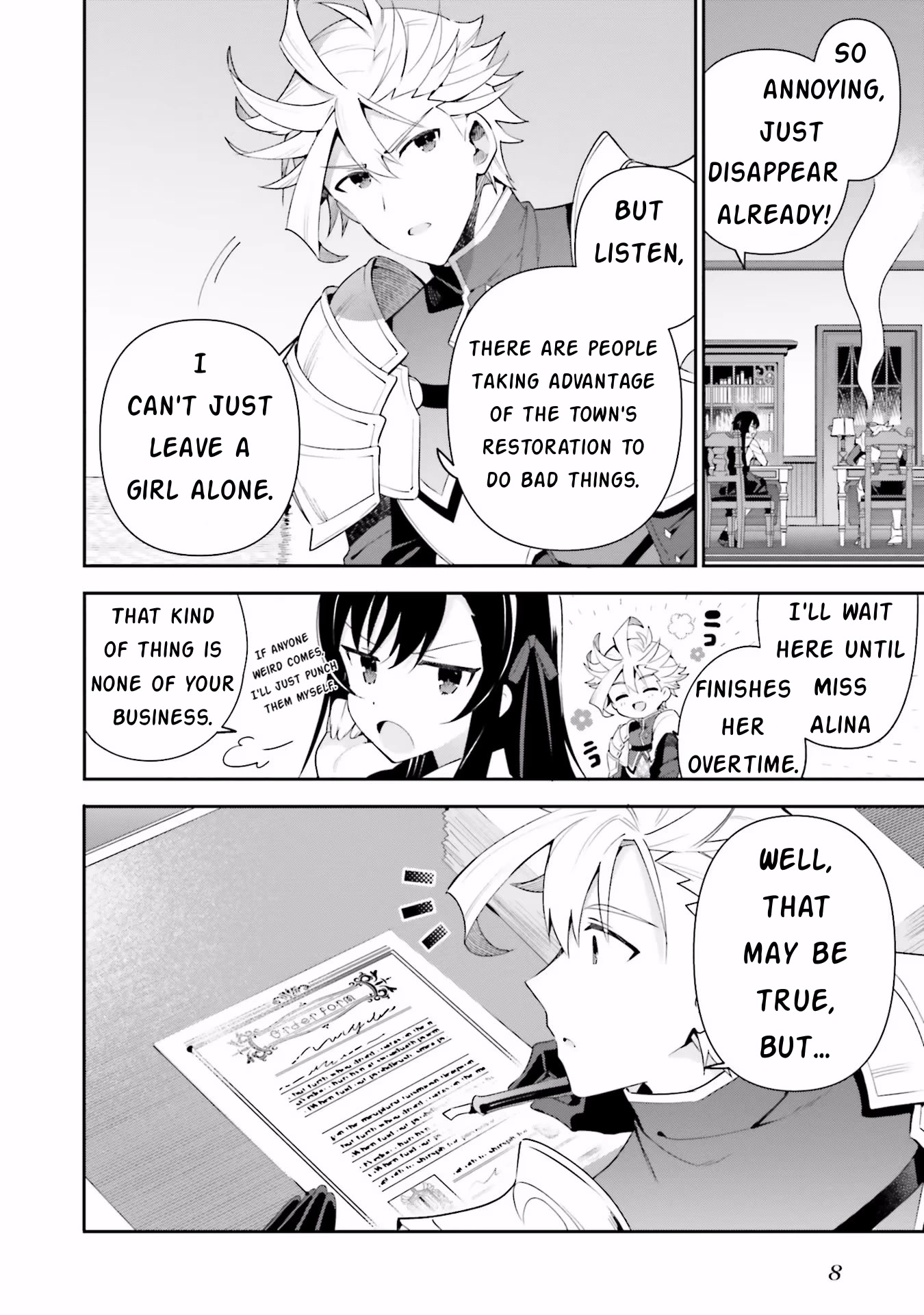 I'm the Guild Receptionist, but Since I Don't Want to Work Overtime, I Think I'll Just Solo the Boss chapter 7 page 10