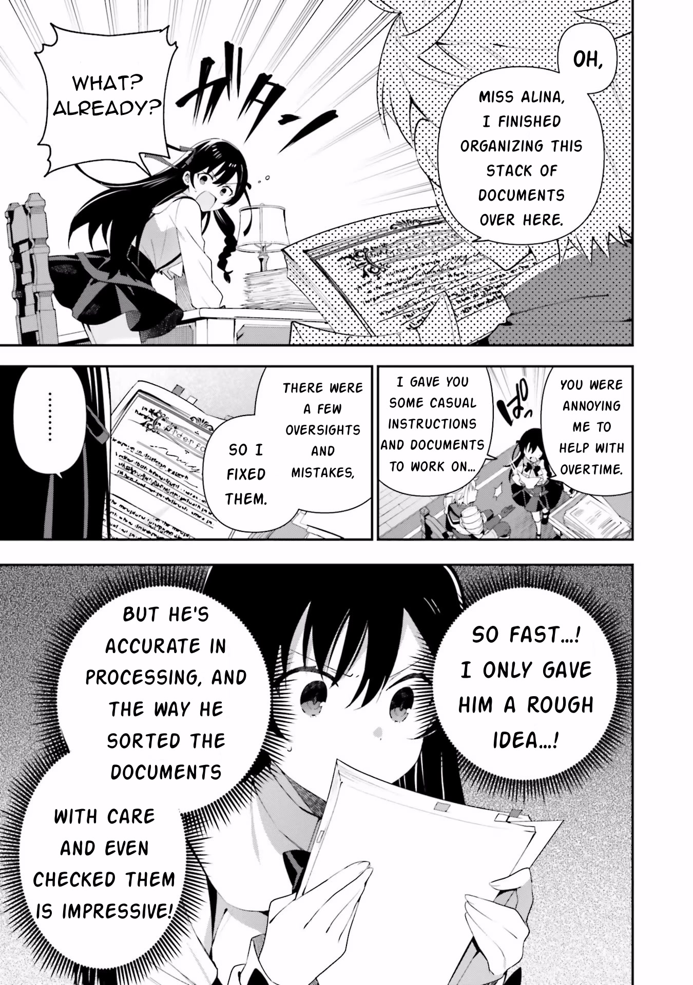 I'm the Guild Receptionist, but Since I Don't Want to Work Overtime, I Think I'll Just Solo the Boss chapter 7 page 11