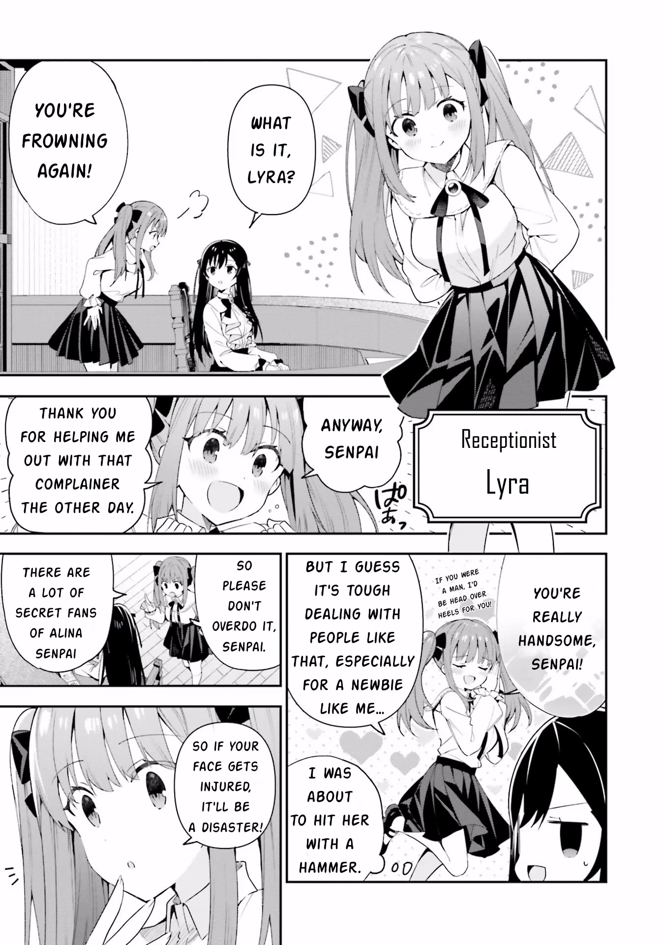 I'm the Guild Receptionist, but Since I Don't Want to Work Overtime, I Think I'll Just Solo the Boss chapter 7 page 23