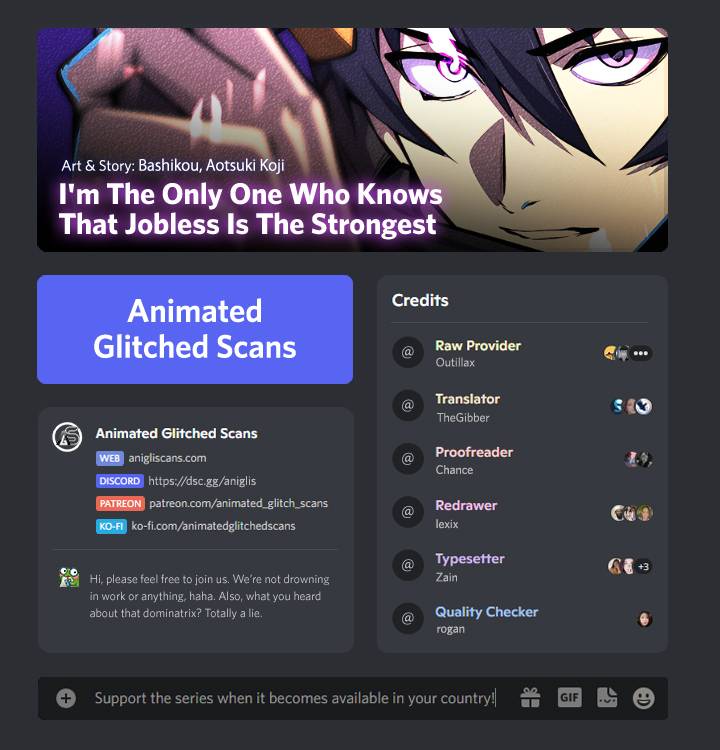 I’m the Only One Who Knows That Jobless Is the Strongest chapter 3 page 1