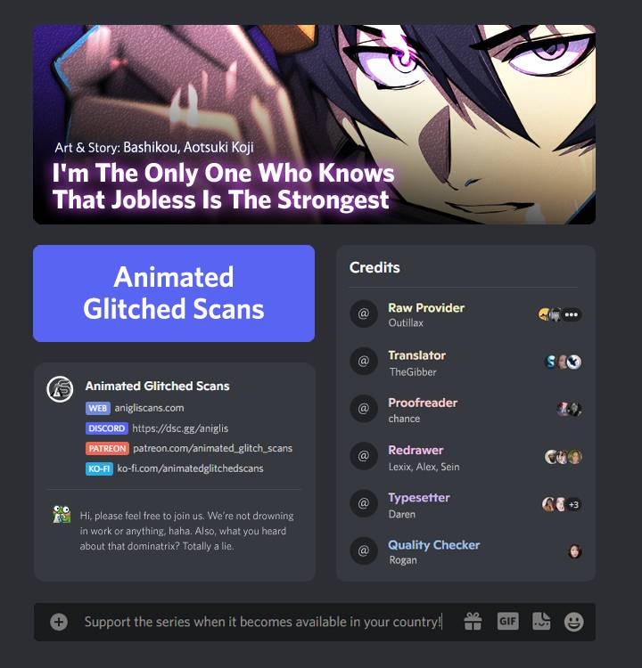 I’m the Only One Who Knows That Jobless Is the Strongest chapter 8 page 1