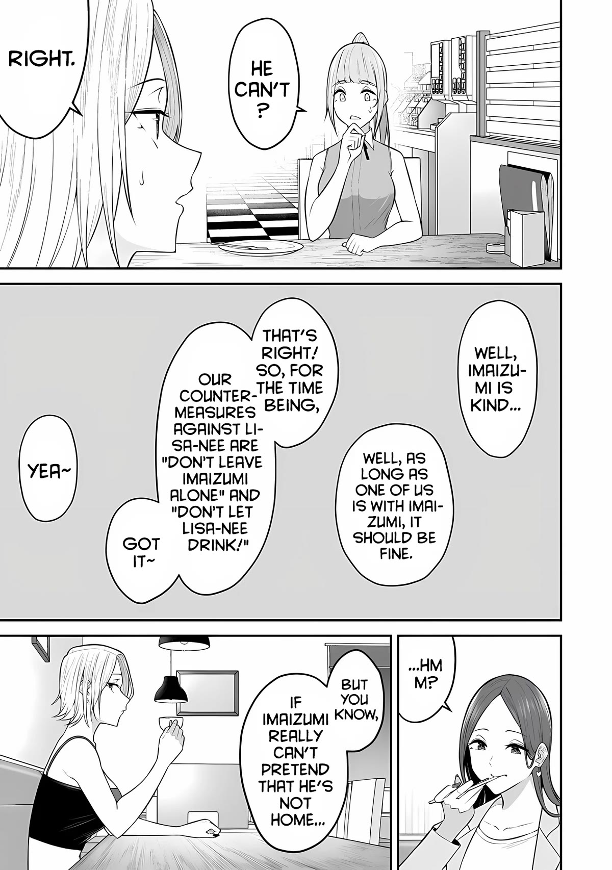 Imaizumin's House is a Place for Gals to Gather chapter 15 page 21