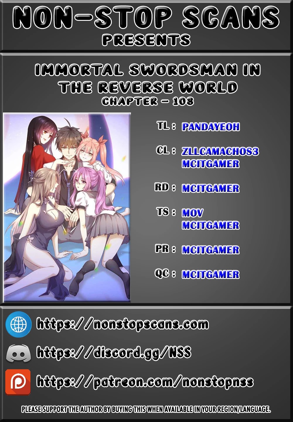 Immortal Swordsman in The Reverse World chapter 108 page 1