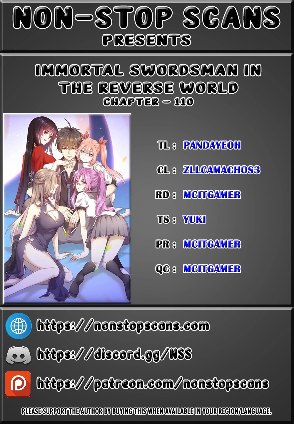 Immortal Swordsman in The Reverse World chapter 110 page 1