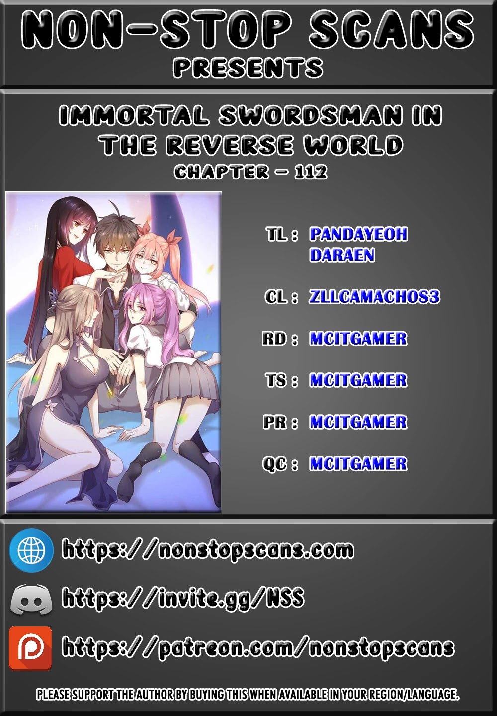 Immortal Swordsman in The Reverse World chapter 112 page 1