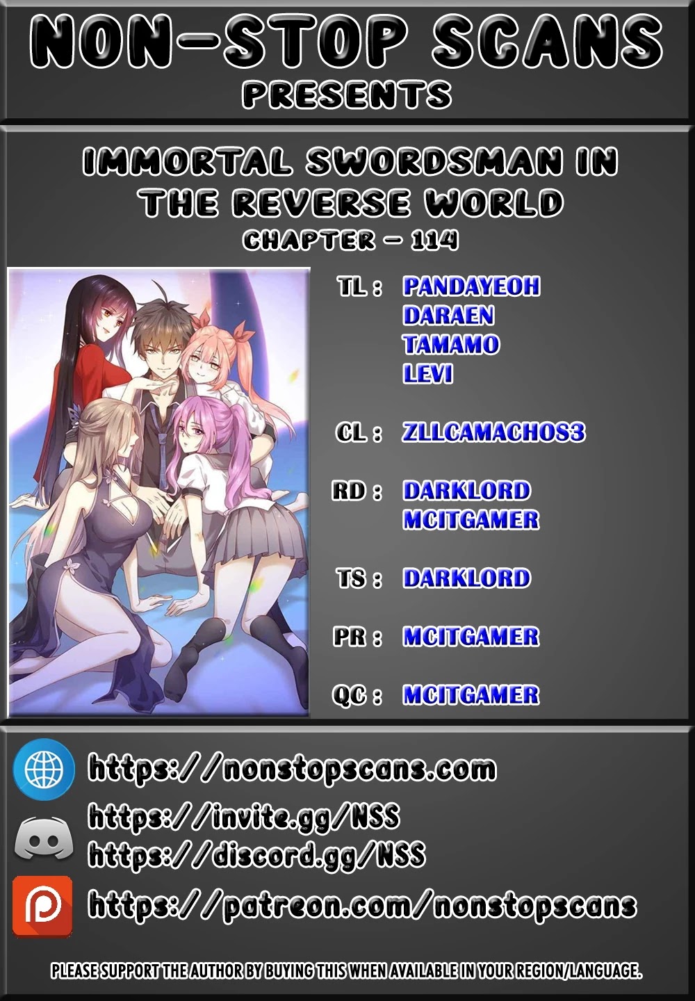 Immortal Swordsman in The Reverse World chapter 114 page 1