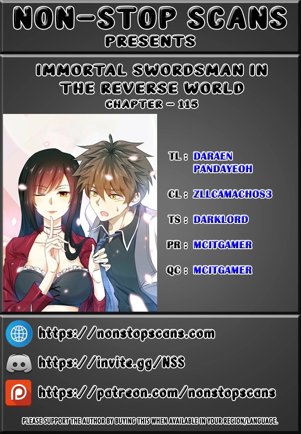 Immortal Swordsman in The Reverse World chapter 115 page 1