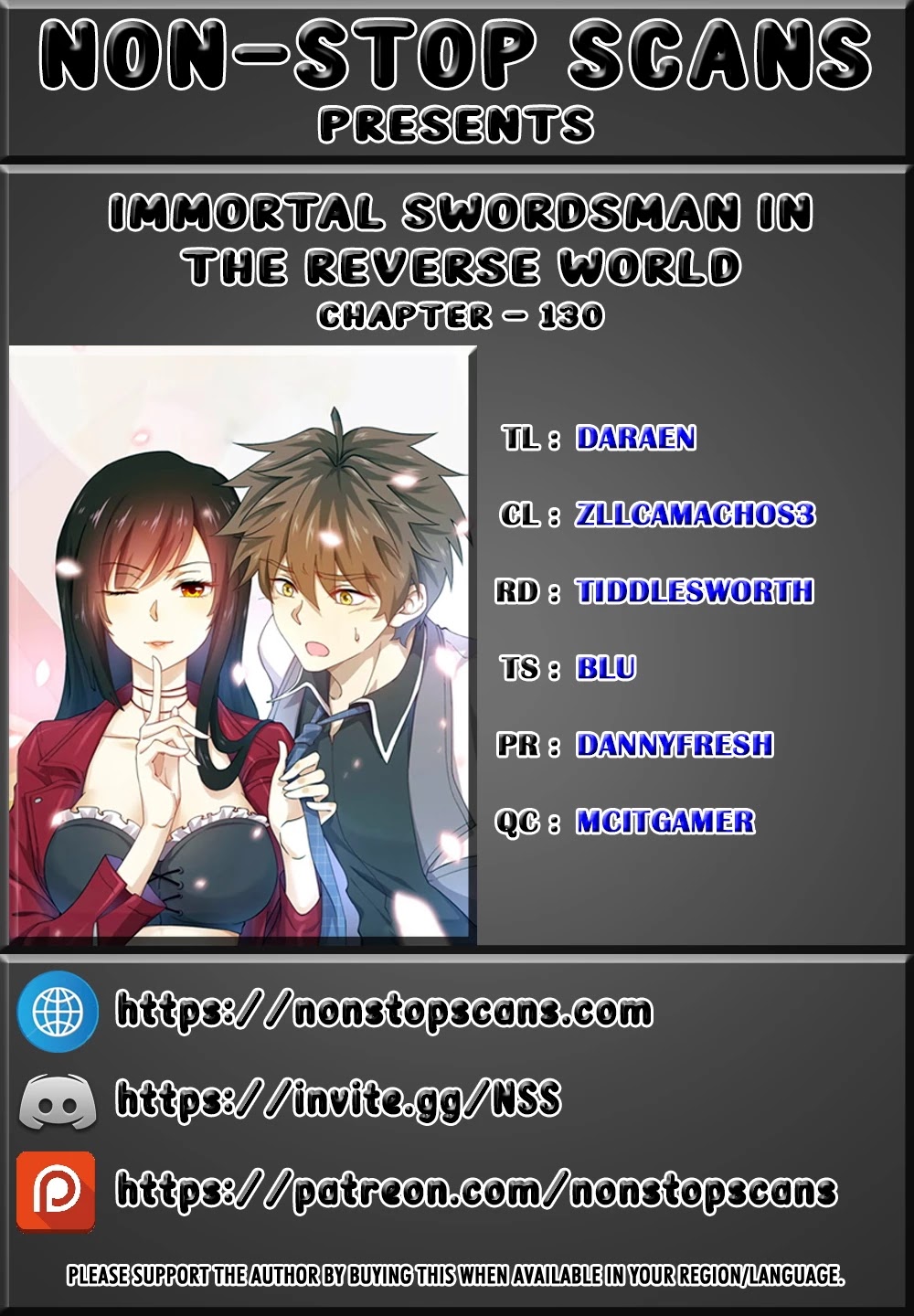 Immortal Swordsman in The Reverse World chapter 130 page 1