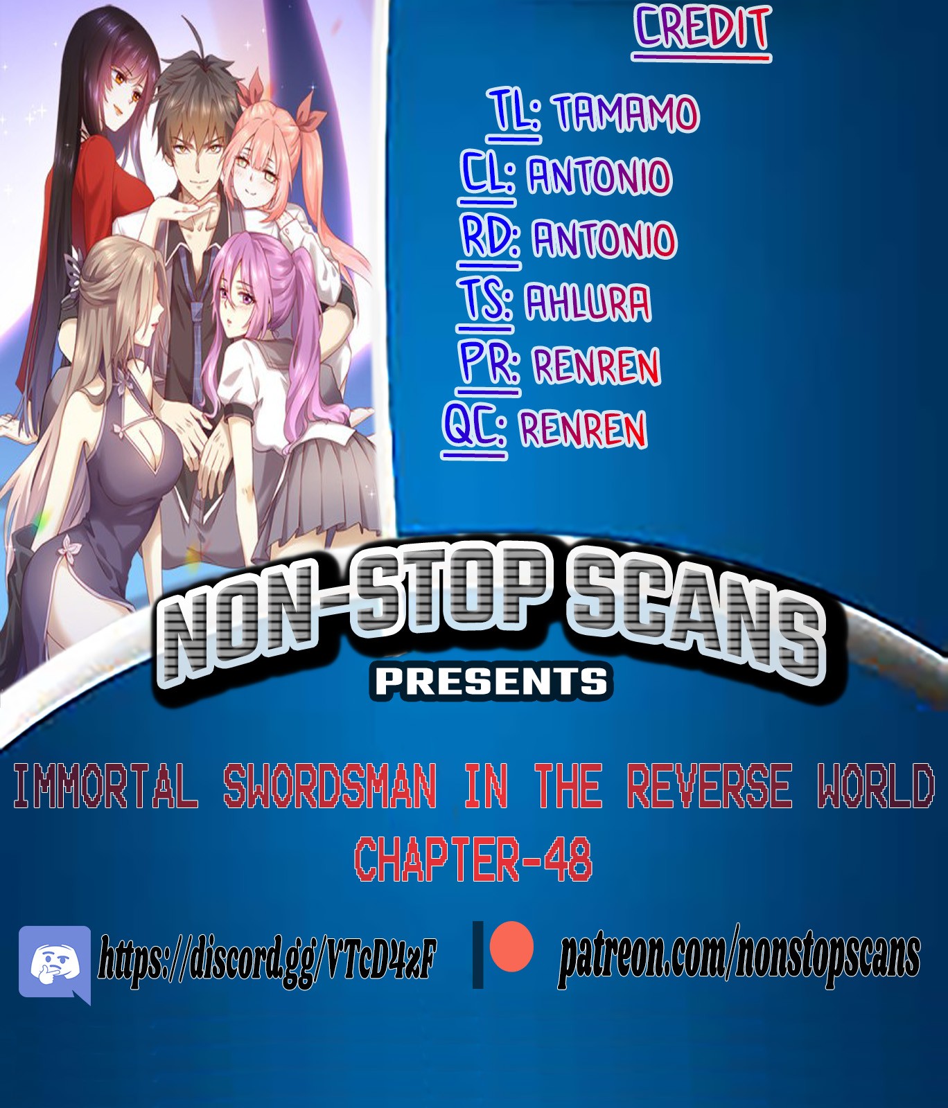 Immortal Swordsman in The Reverse World chapter 48 page 1