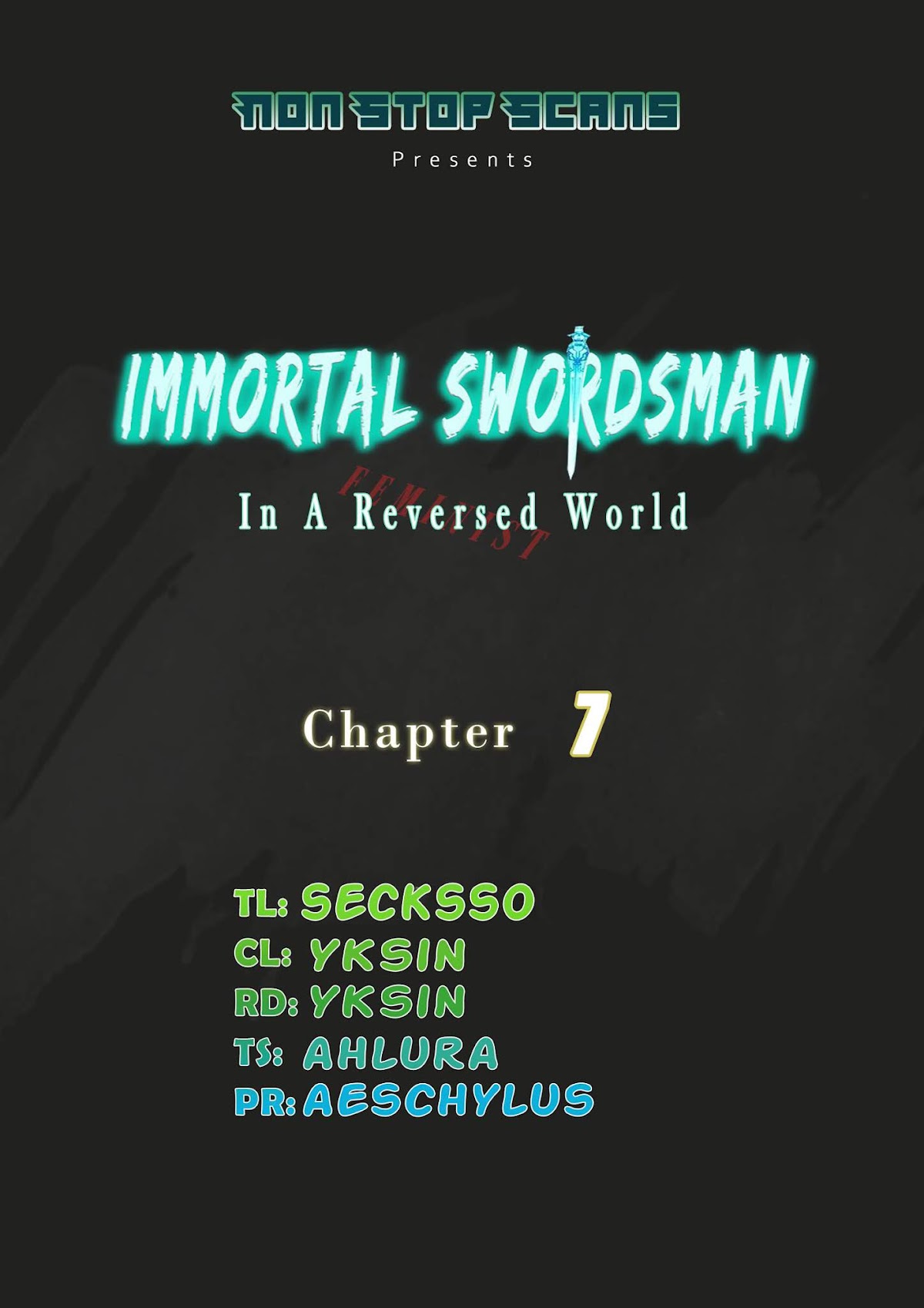 Immortal Swordsman in The Reverse World chapter 7 page 1