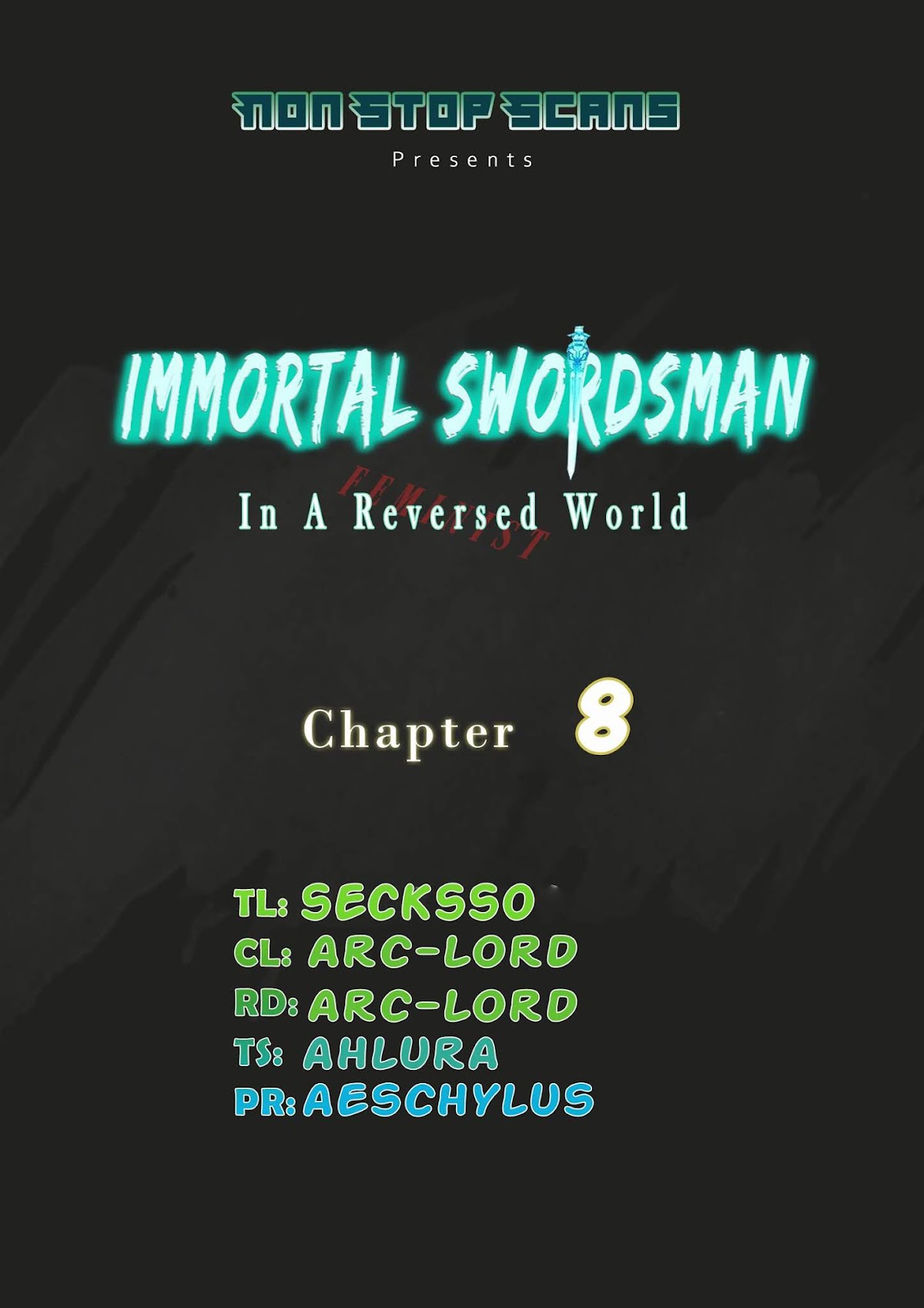 Immortal Swordsman in The Reverse World chapter 8 page 1