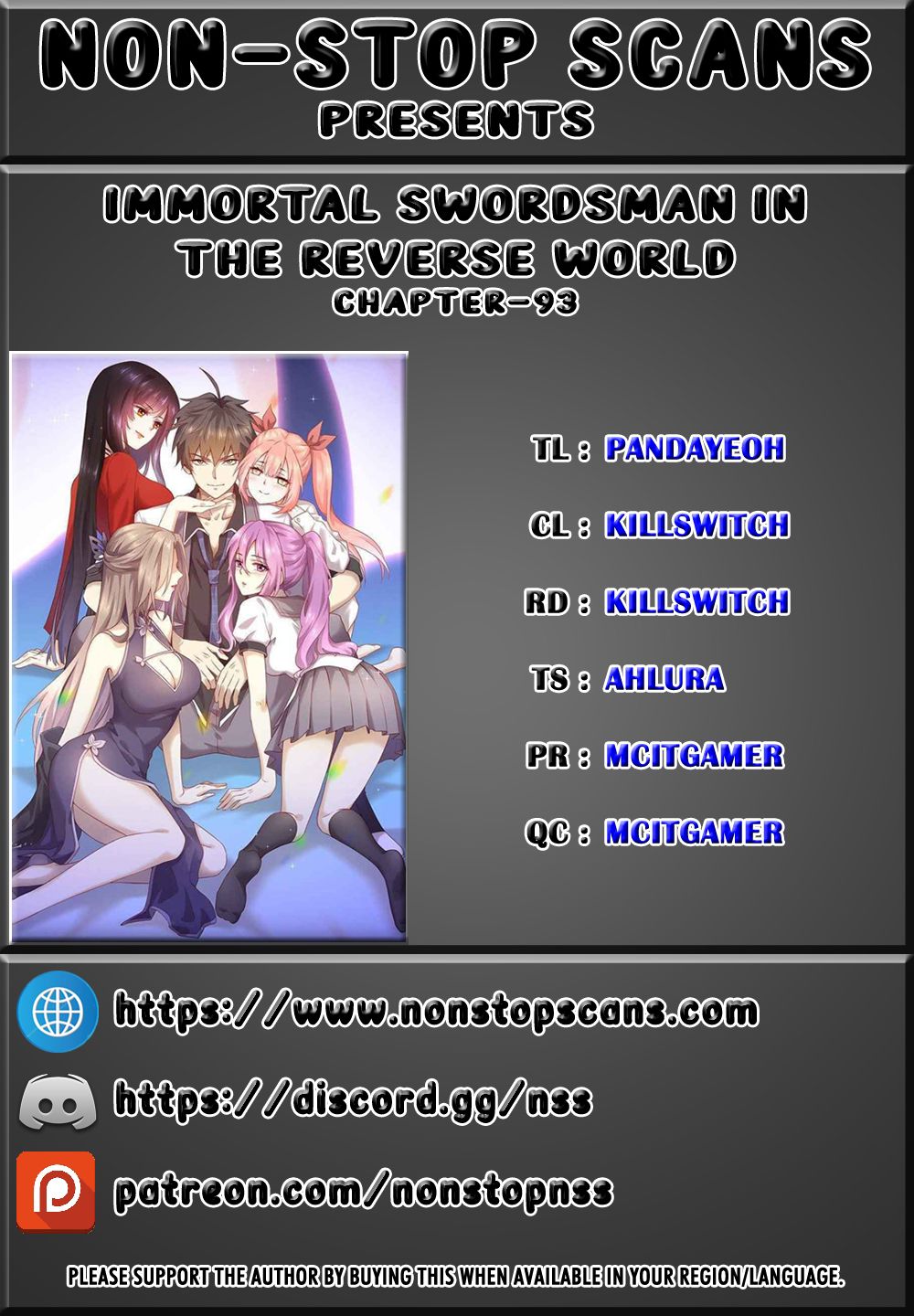 Immortal Swordsman in The Reverse World chapter 93 page 1