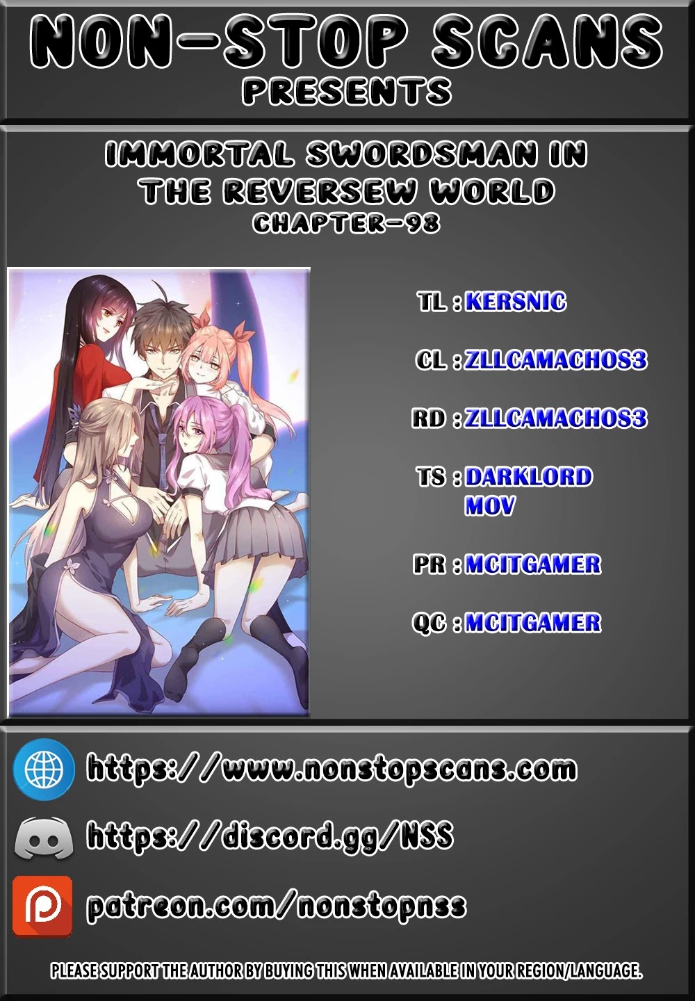 Immortal Swordsman in The Reverse World chapter 98 page 1