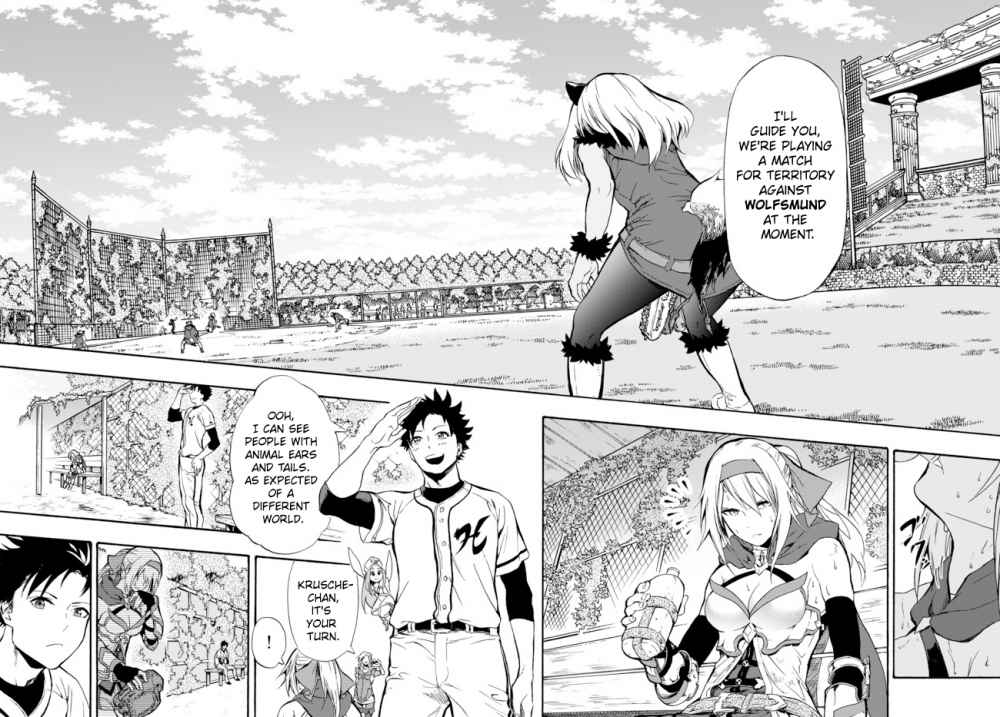 In Another World where Baseball is War, a High School Ace Player will Save a Weak Nation chapter 1.1 page 22