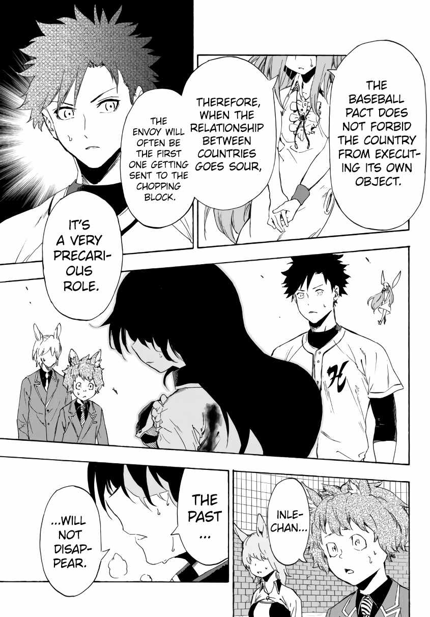 In Another World where Baseball is War, a High School Ace Player will Save a Weak Nation chapter 20 page 22