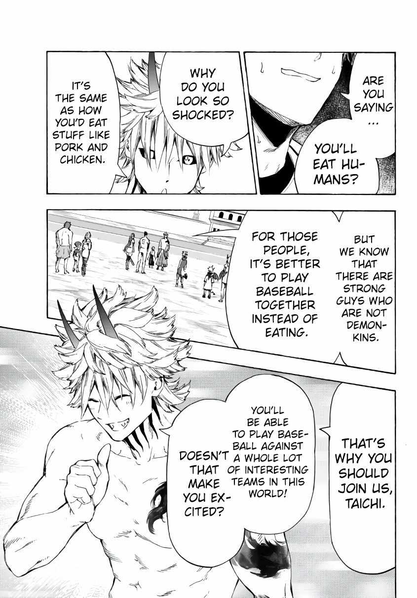 In Another World where Baseball is War, a High School Ace Player will Save a Weak Nation chapter 21 page 14