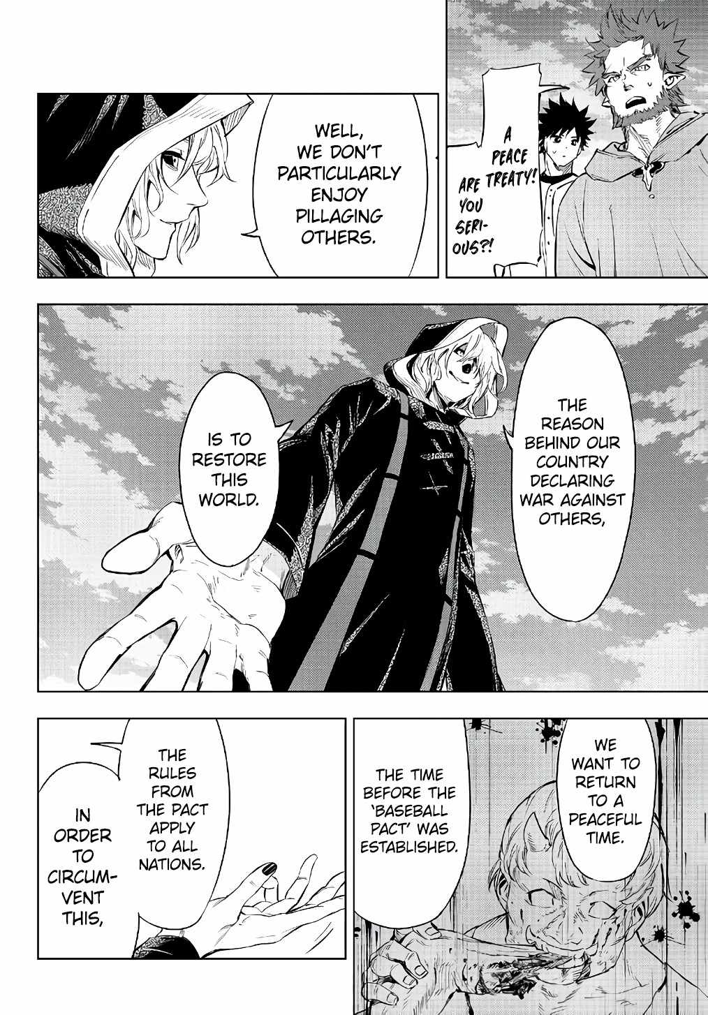 In Another World where Baseball is War, a High School Ace Player will Save a Weak Nation chapter 29.1 page 3