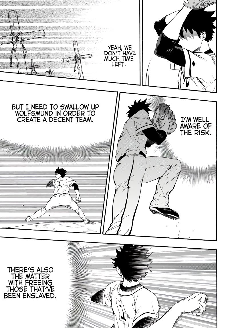 In Another World where Baseball is War, a High School Ace Player will Save a Weak Nation chapter 4 page 31
