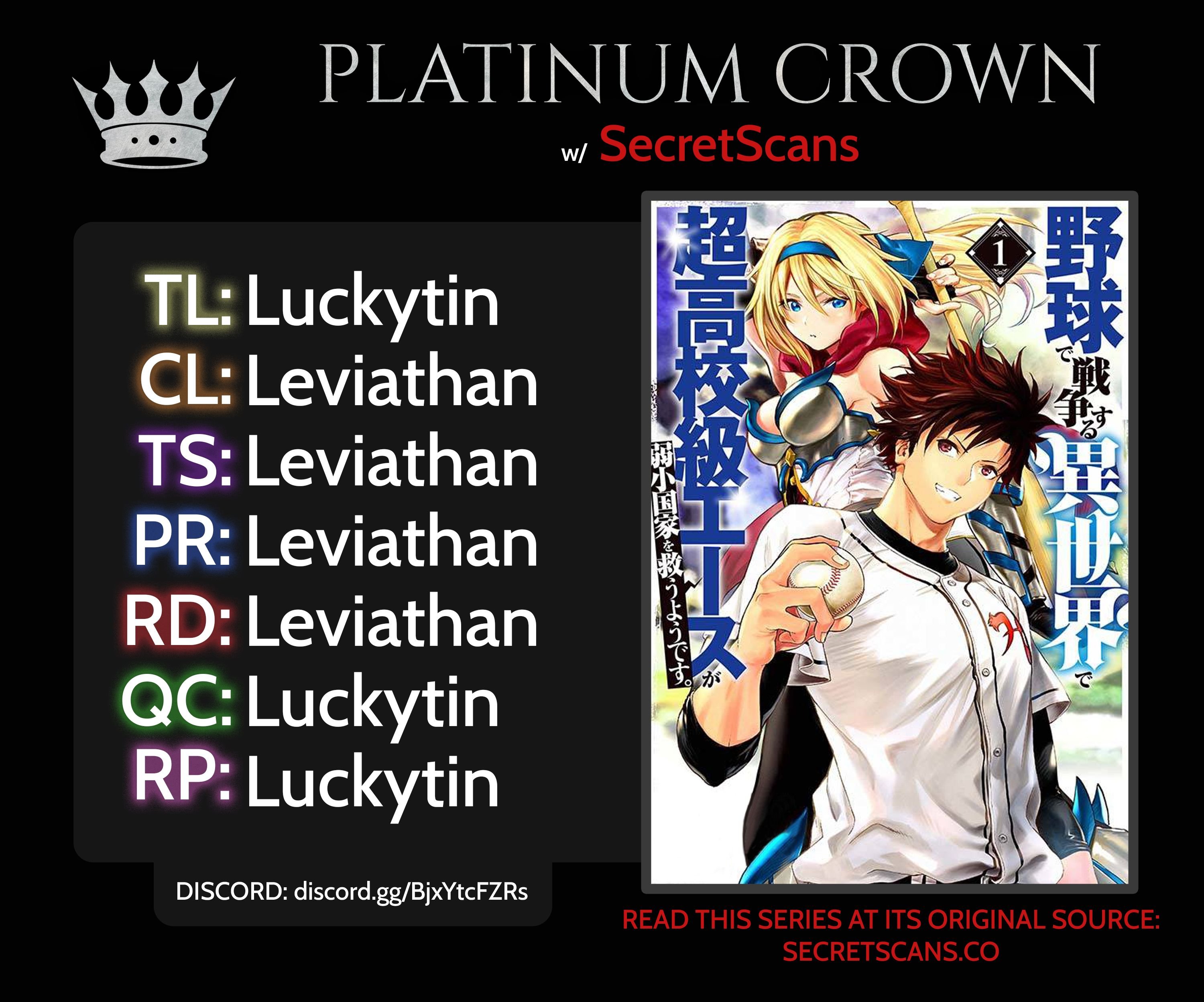 In Another World where Baseball is War, a High School Ace Player will Save a Weak Nation chapter 8 page 1