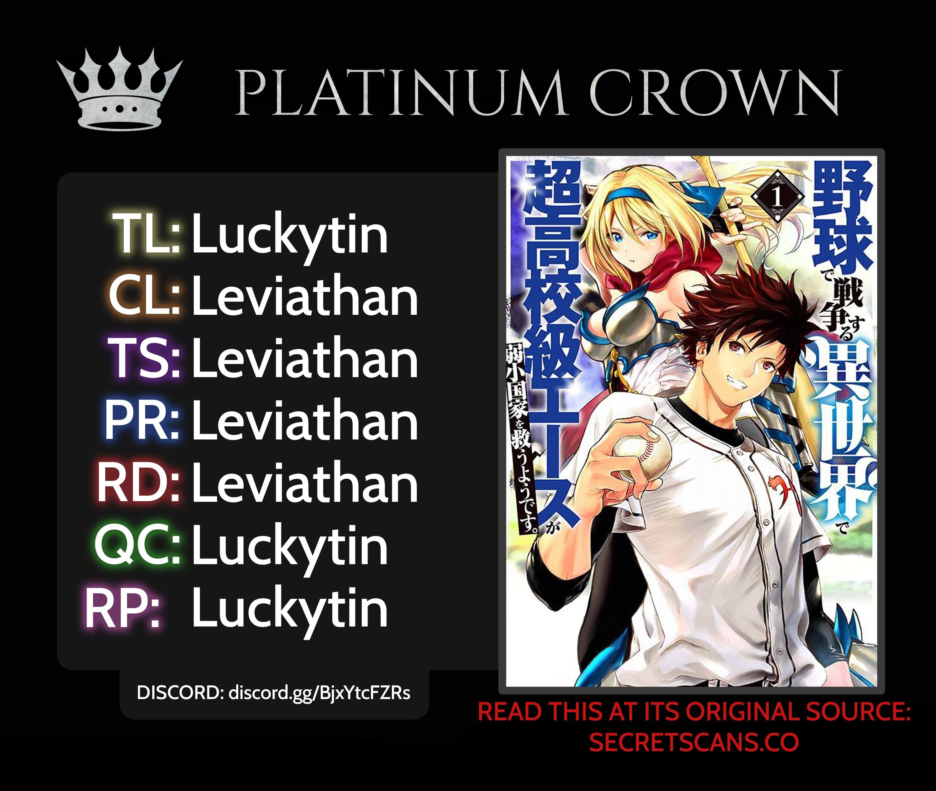 In Another World where Baseball is War, a High School Ace Player will Save a Weak Nation chapter 9 page 1