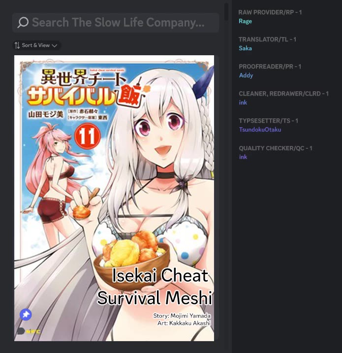Isekai Cheat Survival Meshi chapter 59 page 1