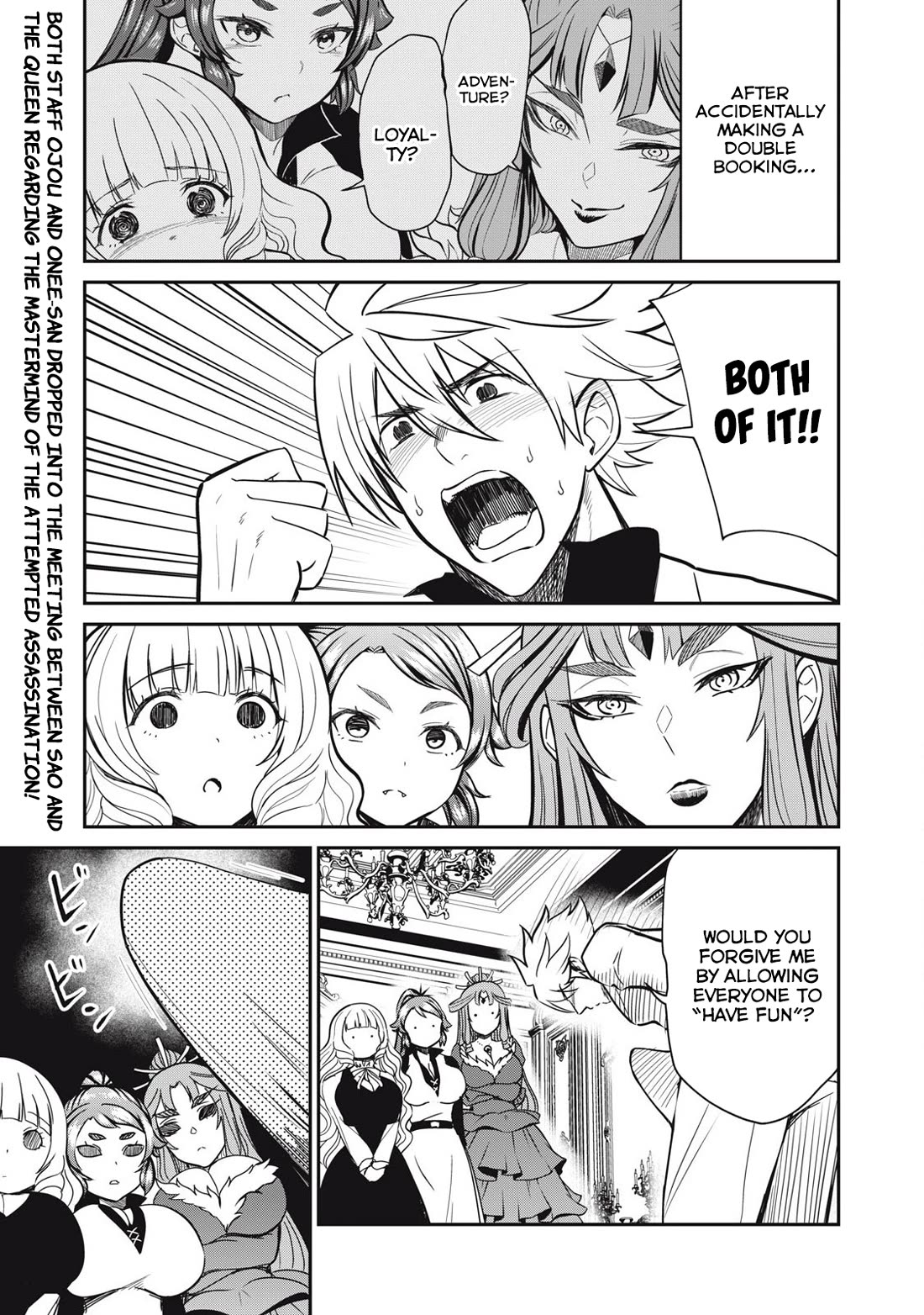 Isekai Koushoku Musou Roku ~ Using the Wisdom and Power of Reincarnation in Another World to Just XXXX chapter 35 page 1