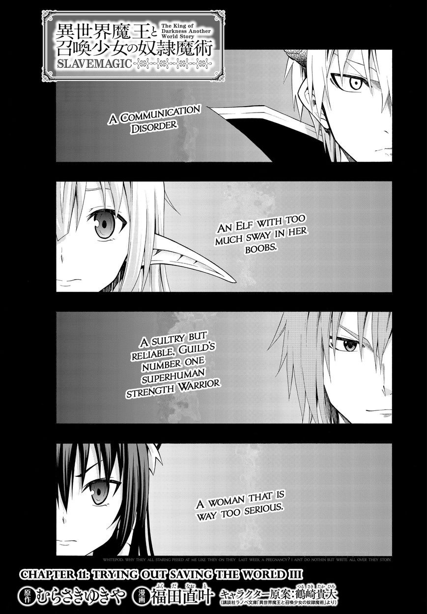 Isekai Maou to Shoukan Shoujo no Dorei Majutsu chapter 11.1 page 2