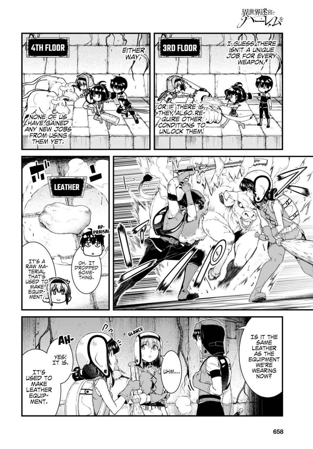 Isekai Meikyuu de Harem o chapter 45 page 8